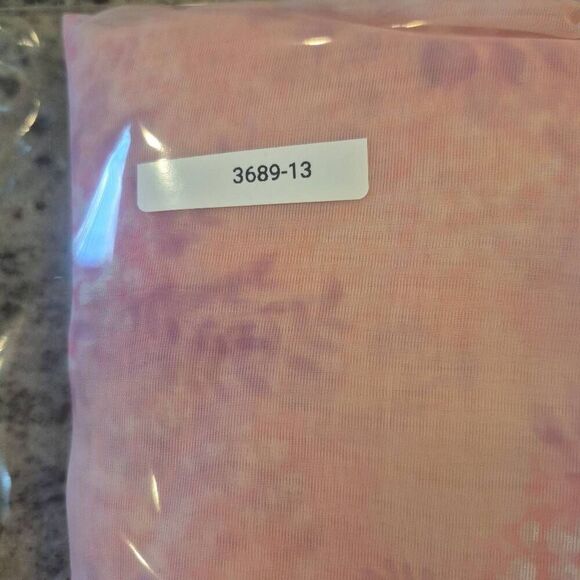 Fabric, Pink, Purple & White Floral Polyester Organza 45" x 3 yds - Picture 5 of 6